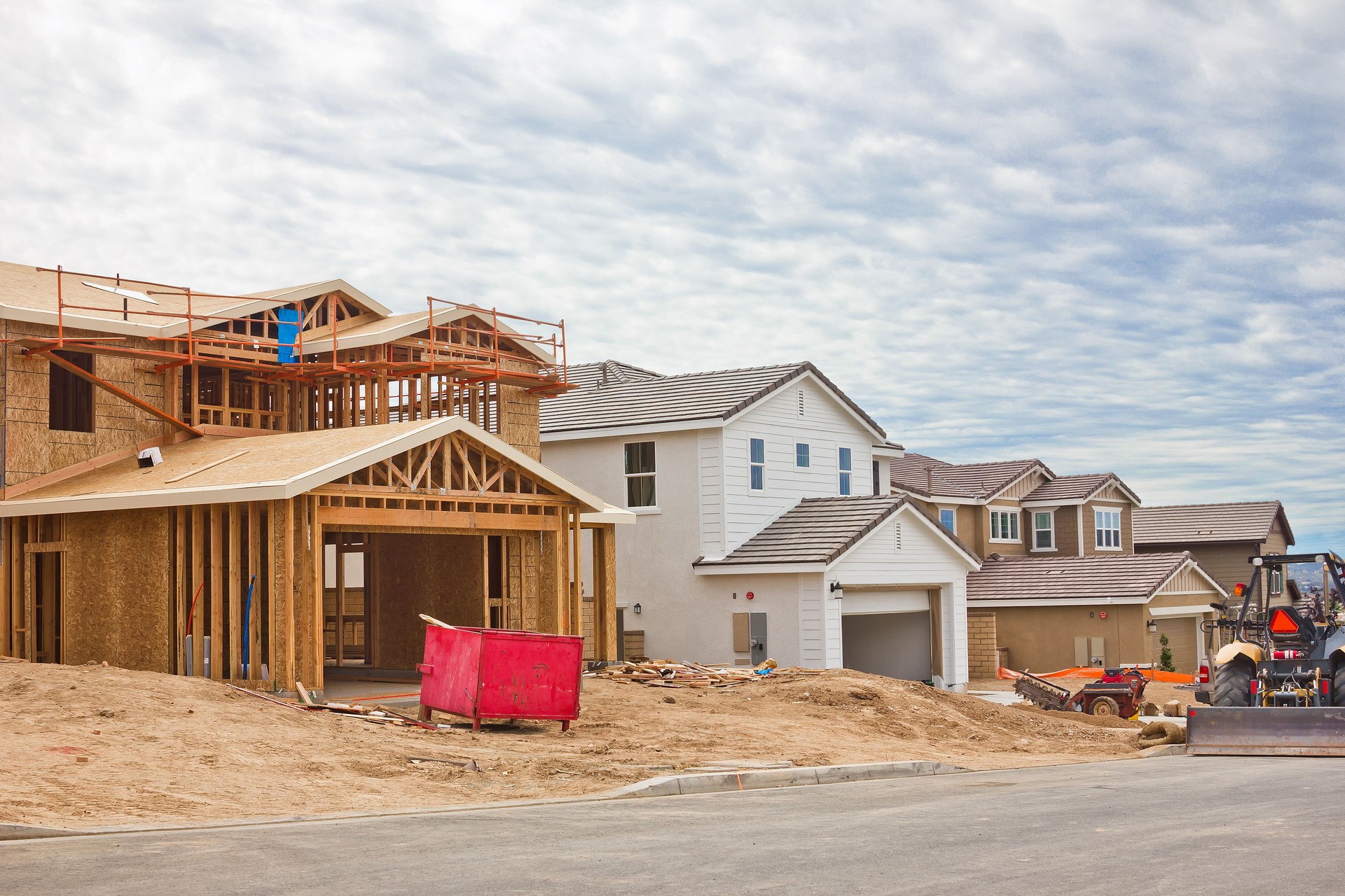 Construction Site of New Homes